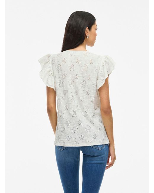 Vila White Bluse Vikarla