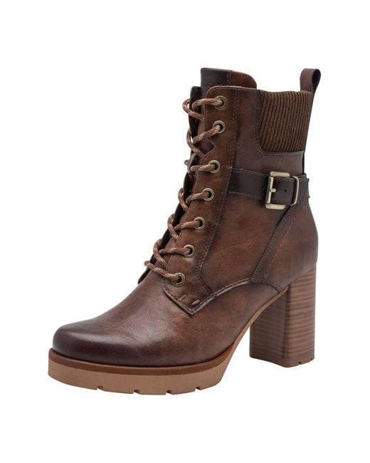 Marco Tozzi Brown Schnürstiefelette