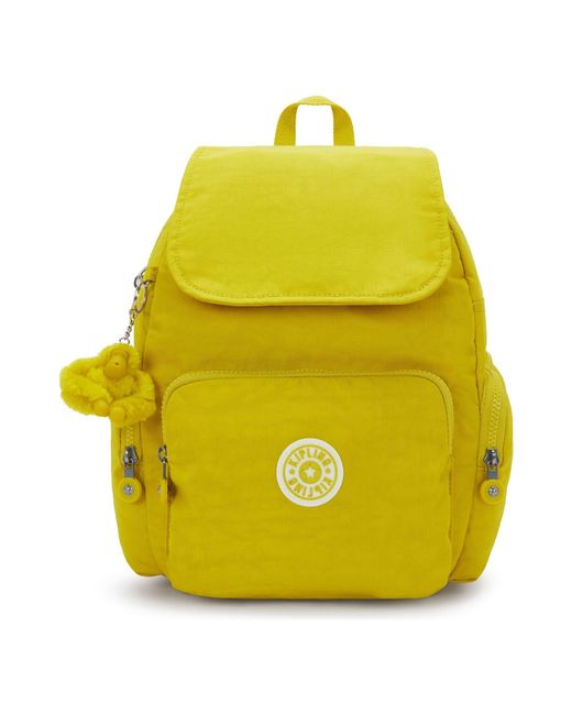 Kipling Yellow Rucksack City Zip S