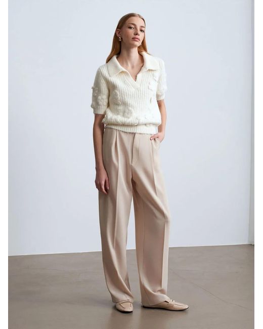 Dilvin White Pullover Pullover