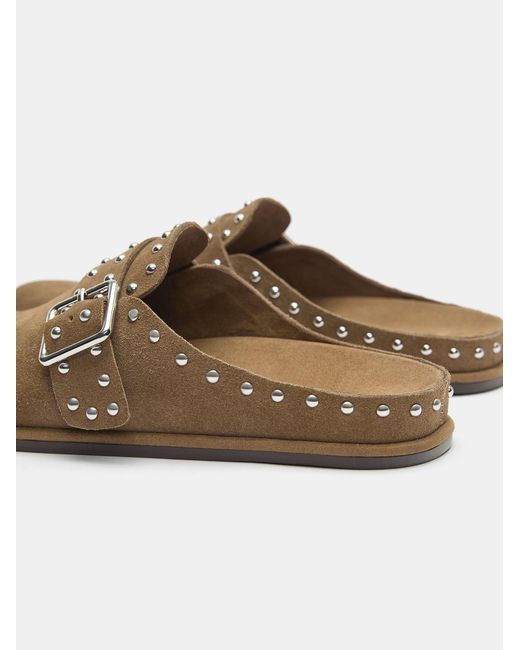 Pull&Bear Brown Pantolette