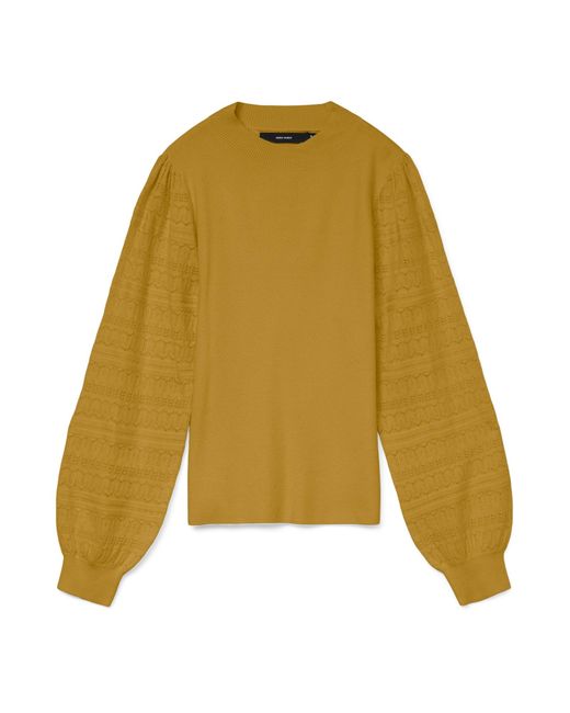 Vero Moda Yellow Pullover Vmnewlimone