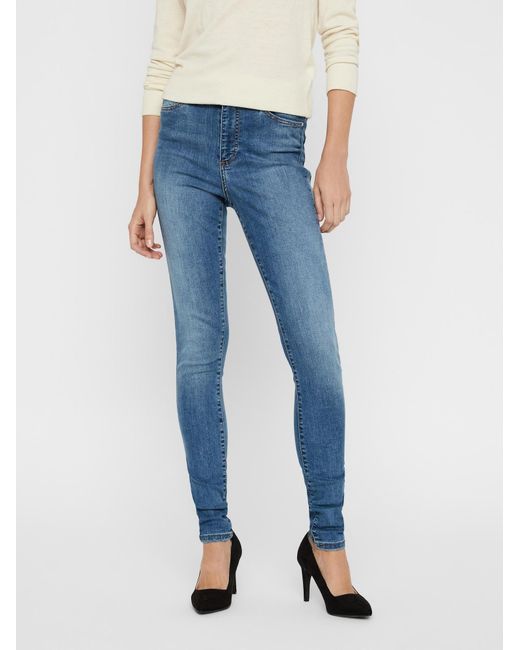 Vero Moda Blue Vmsophia high waist skinny fit jeans