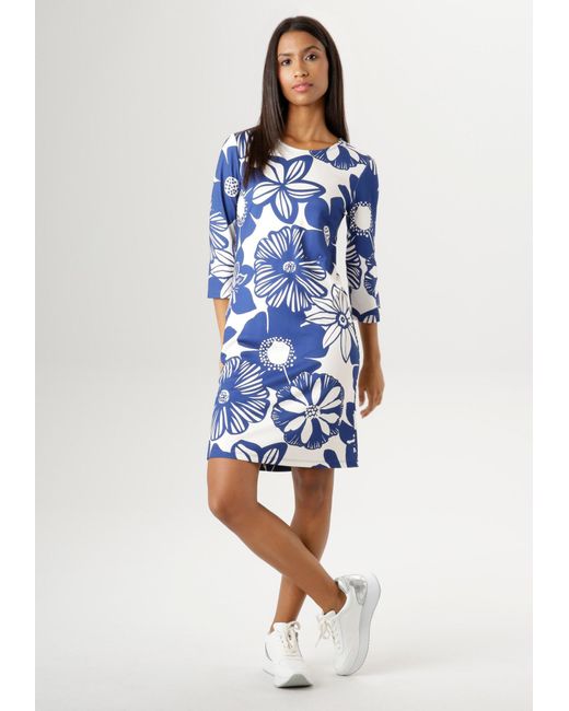 Aniston SELECTED Blue Kleid