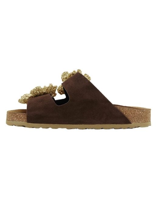 Desa Brown Pantolette Folien