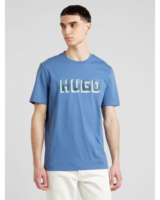 HUGO T-shirt 'daqerio' in Blue für Herren