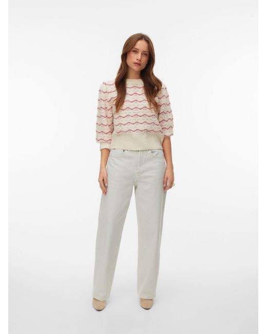 Vero Moda Pink Pullover Vmleonor