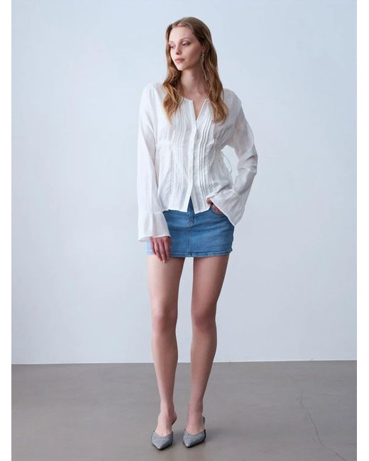 Dilvin White Bluse