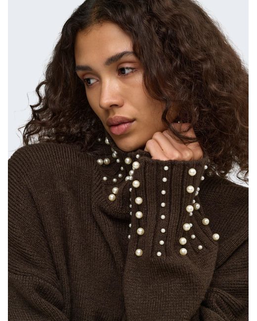 ONLY Brown Pullover Onlaya