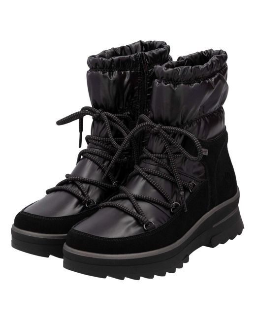 Remonte Black Schnürstiefelette
