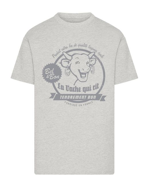 F4NT4STIC T-Shirt The Laughing Cow in Gray für Herren