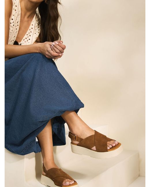 Next Brown Sandale