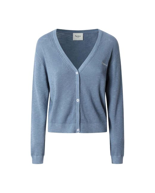 Pepe Jeans Blue Strickjacke 'Otin'