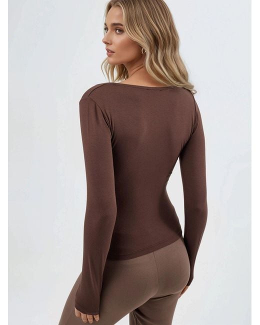 Busem Brown Bluse