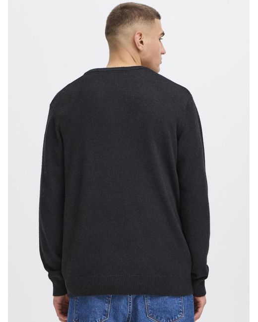 Solid Strickpullover Sdrick in Black für Herren