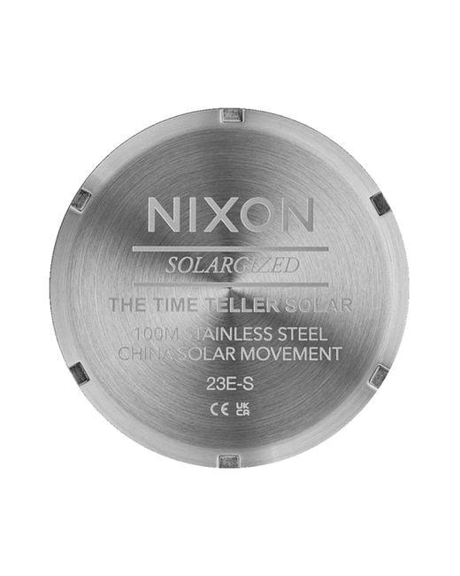 Nixon Uhr Time Teller Solar in Gray für Herren