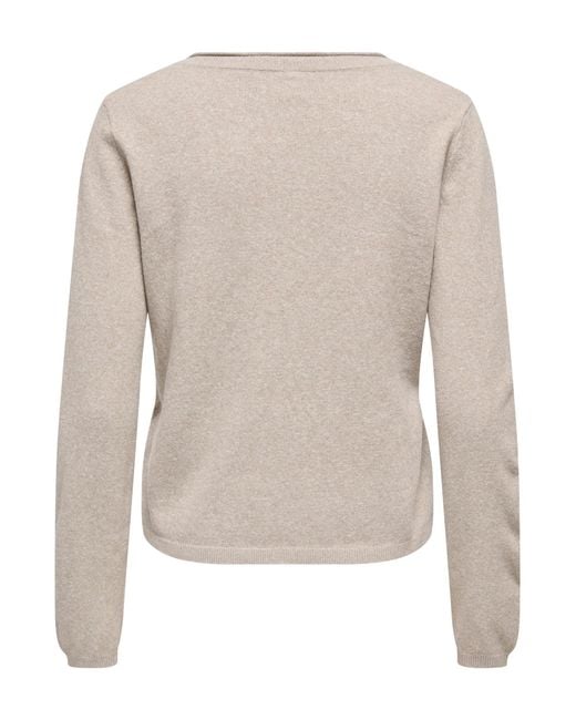 ONLY White Pullover Onlloyal