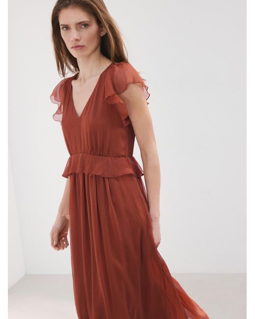 Mango Red Kleid Sofia