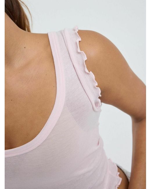 Seamless Basic White Top Cotton
