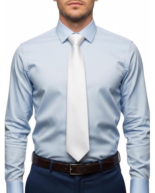 Suitable Krawatte in White für Herren