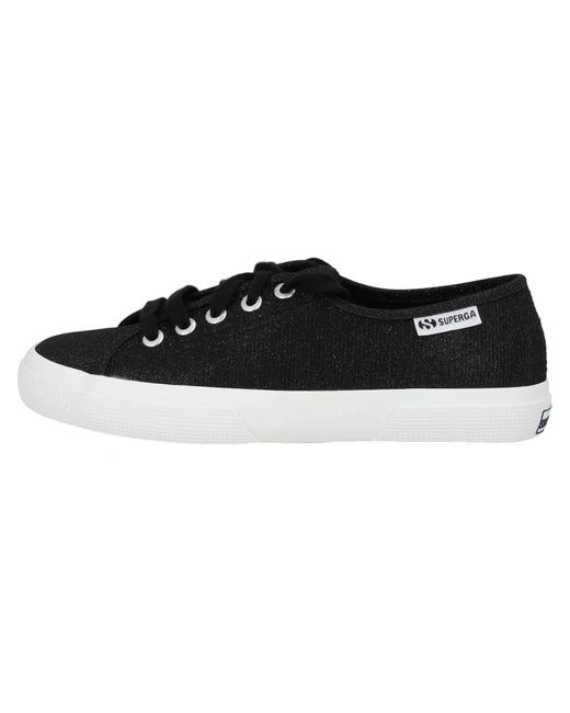 Superga Black Sneaker 'Lame S4135Zw'