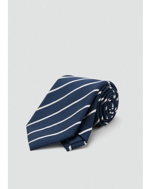 Mango Krawatte Stripe8 in Blue für Herren