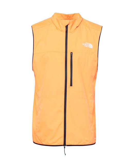 The North Face Sportweste 'higher run wind vest' in Orange für Herren