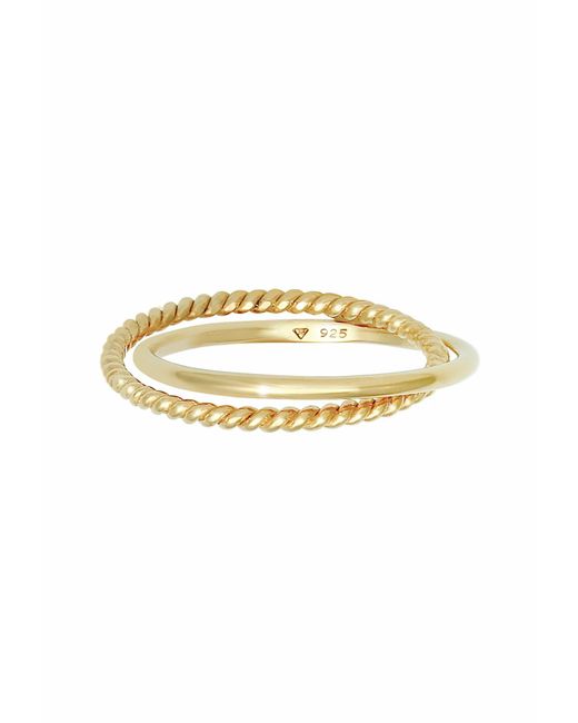 Elli Jewelry Metallic Ring Twisted