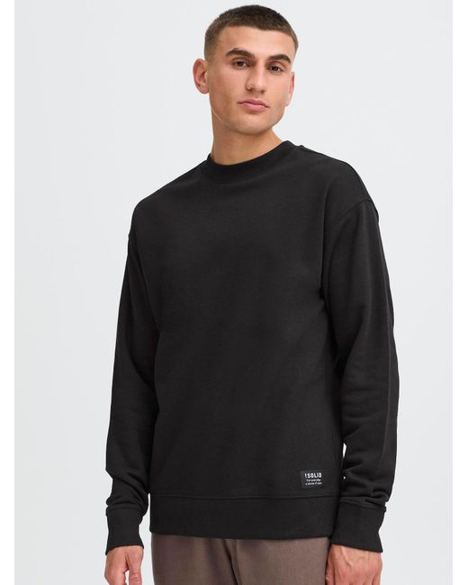 Solid Sweatshirt Sddixon in Black für Herren