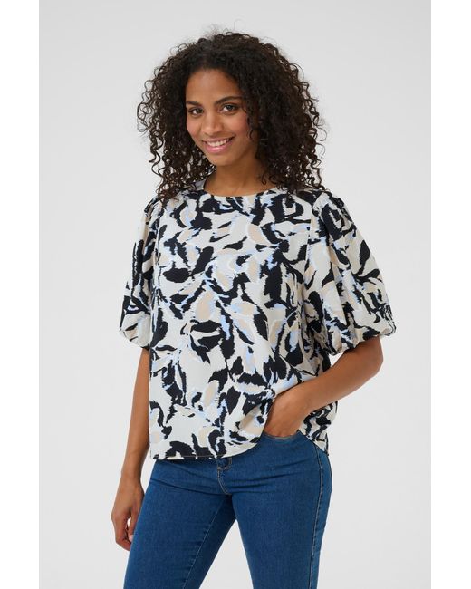 Kaffe White Bluse Paco