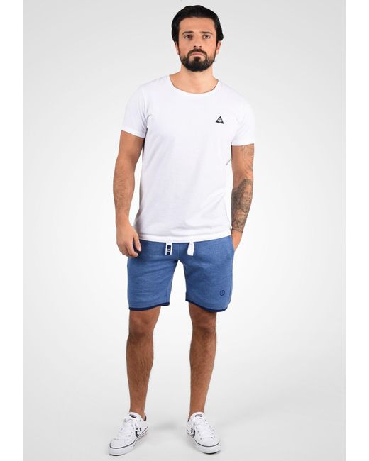 Solid Sweatshorts 'benjamin' in Blue für Herren