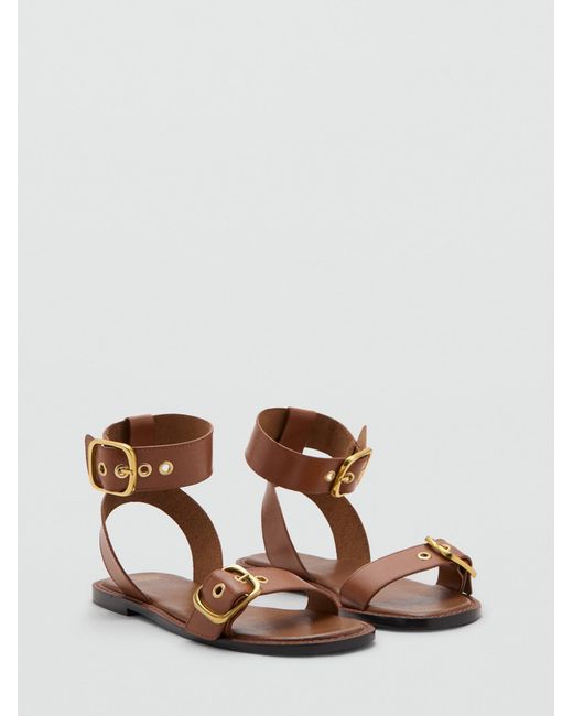 Mango Metallic Sandale