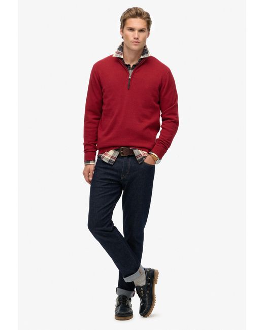Superdry & Co Pullover Essentials in Red für Herren