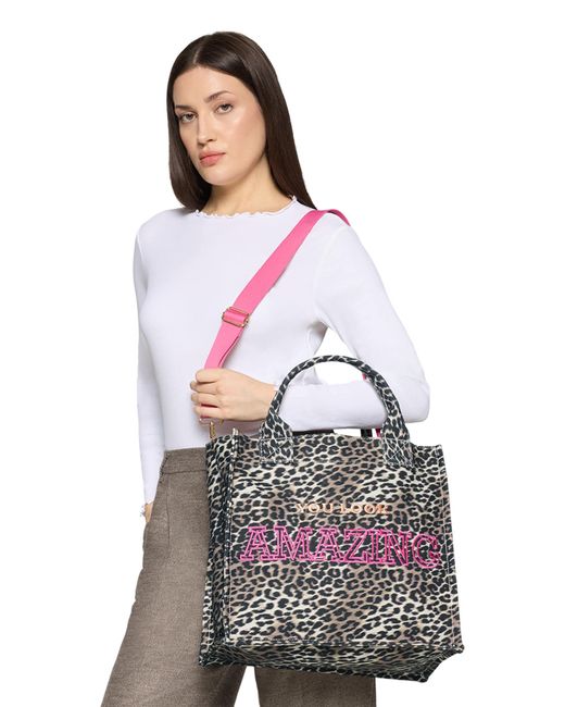 Cartoon Purple Shopper