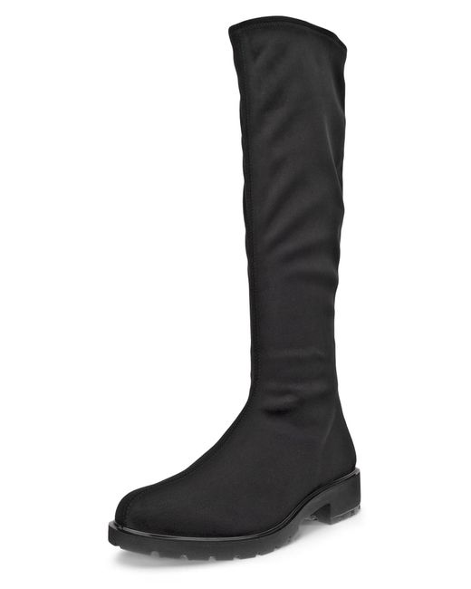 Ecco Black METROPOLE VIENNA Stiefel Langschaftstiefel, Blockabsatz mit dehnbarem Stretch