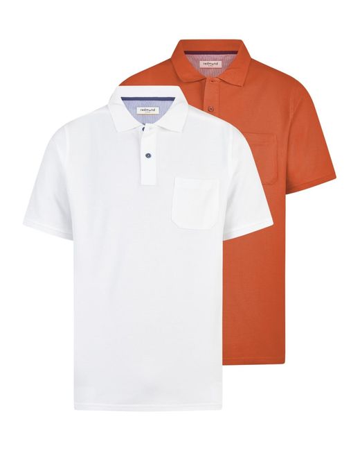 Redmond Shirt Basic in White für Herren