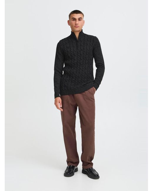 Solid Pullover Sdrichart in Black für Herren