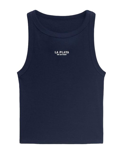MANGO TEEN Blue Top 'Playa'
