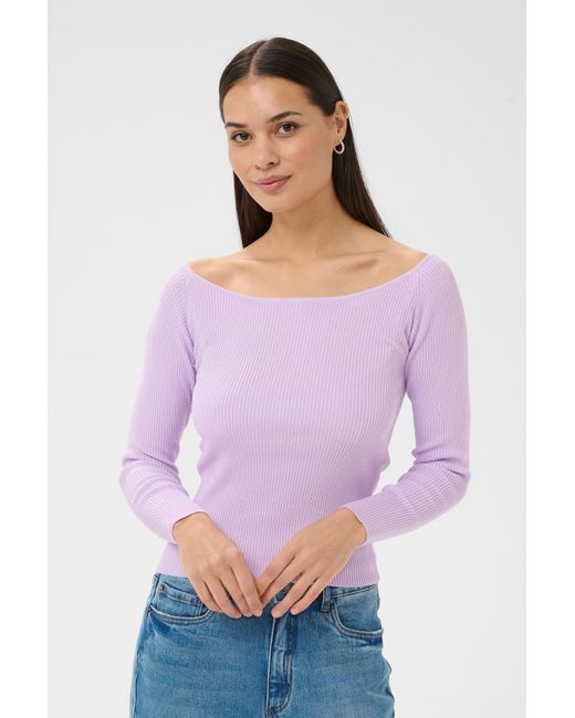 Kaffe Purple Pullover Kaliara