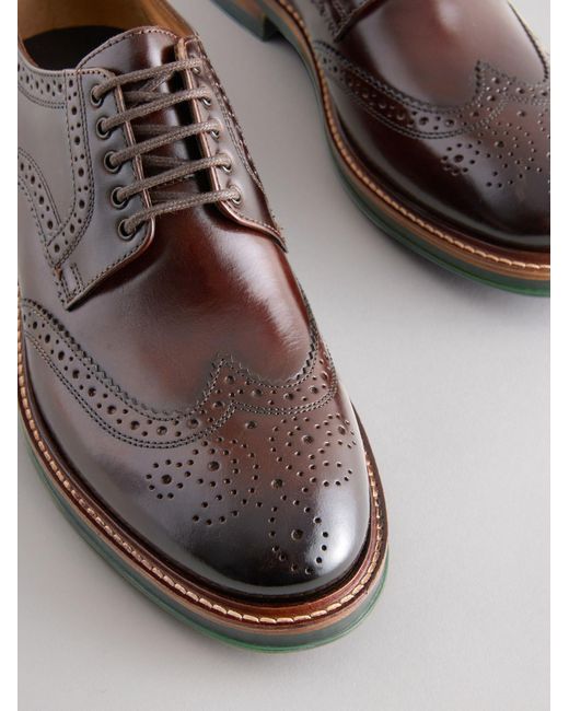 Next Schnürschuh Budapester in Brown für Herren