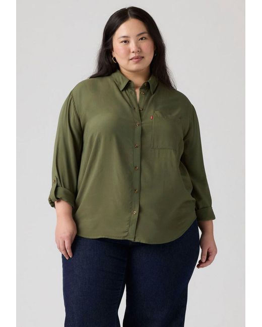 Levi's Green Levis Plus Bluse