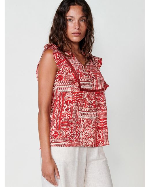 Koröshi Red Bluse