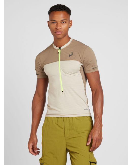 Asics Sportshirt fujitrail in Natur fur Herren Lyst AT