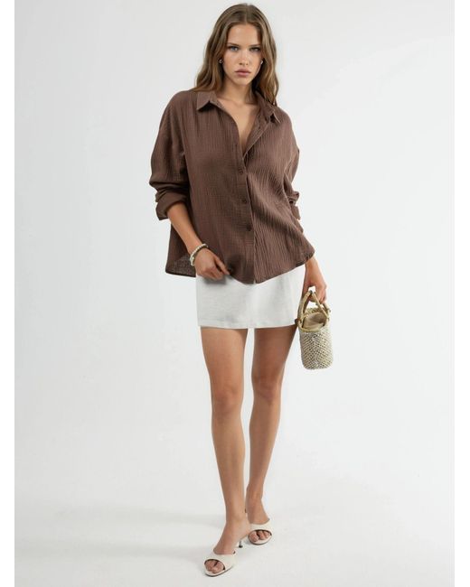 Busem Brown Bluse