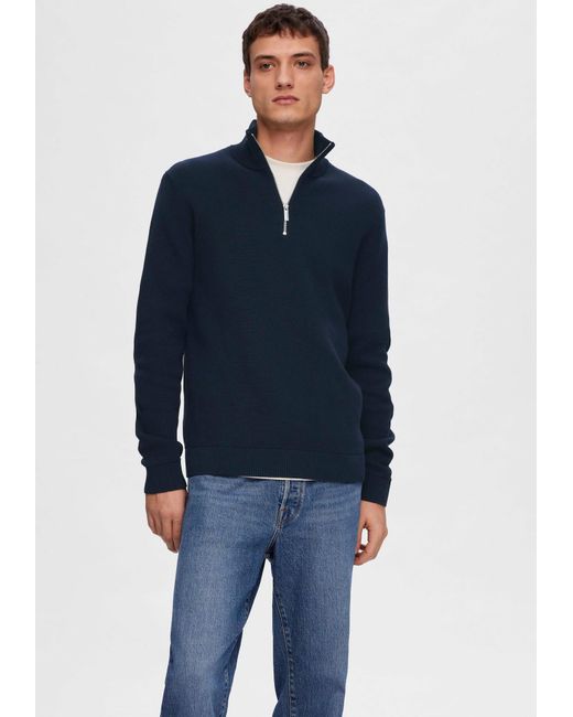 SELECTED Pullover Slhdane in Blue für Herren