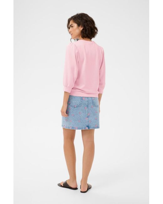 Kaffe Pink Sweatshirt Kaannie