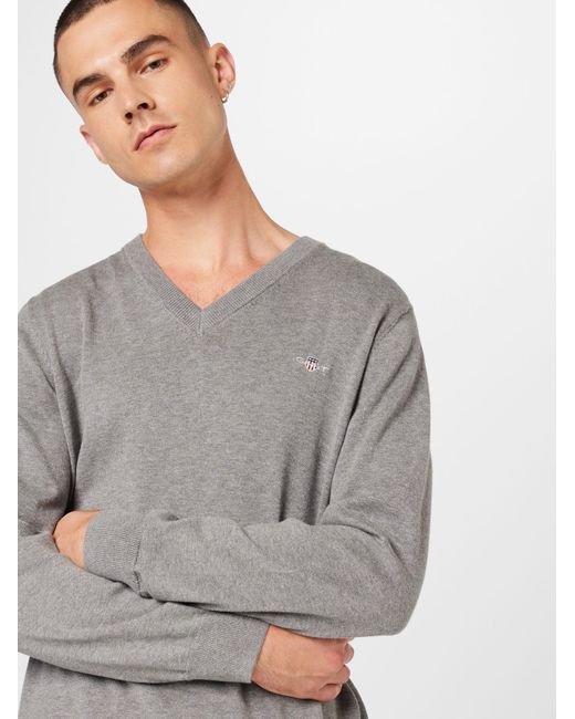 Gant Pullover Classic in Gray für Herren