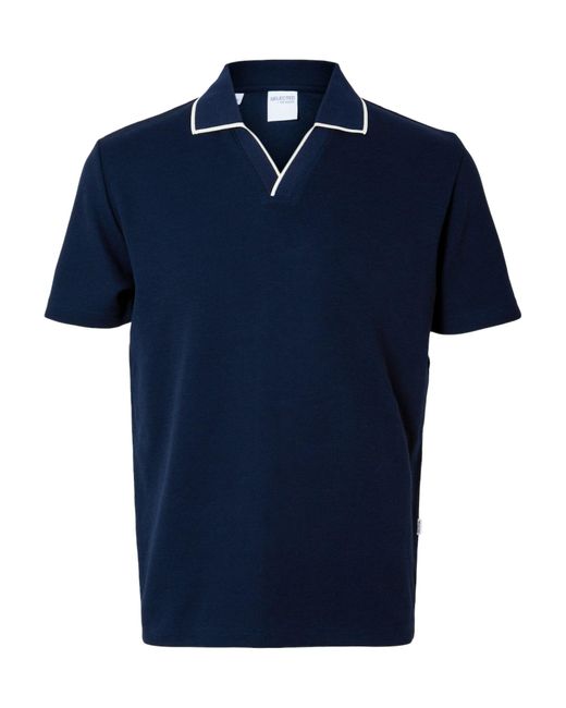 SELECTED Poloshirt 'adley' in Blue für Herren