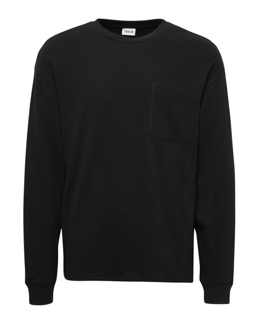 Solid Sweatshirt Halwest in Black für Herren
