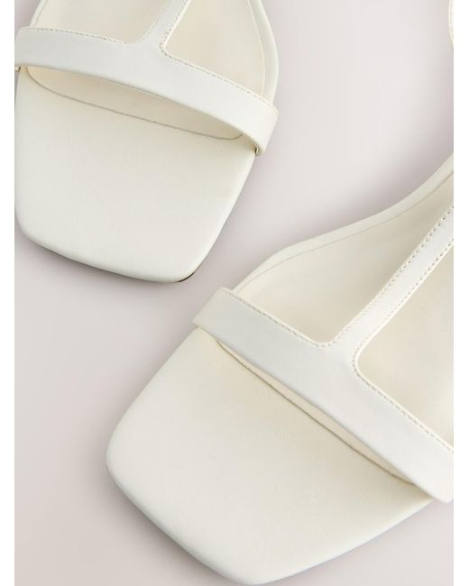 Next White Riemensandale Forever Comfort